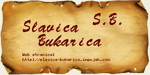 Slavica Bukarica vizit kartica
